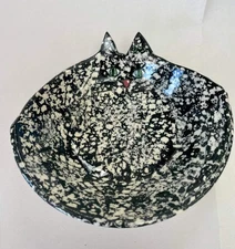 LIBERTY POTTERY CAT DISH