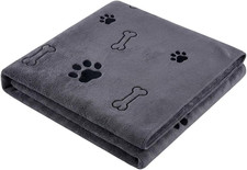 1Pack Large Microfiber Pet Towels, Ultra Absorbent Quick Drying Dog Cat Bath Tow