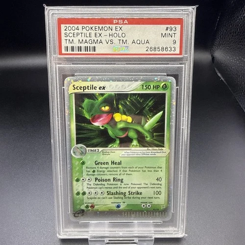 Pokémon PSA 9 Sceptile Ex Magma Vs Aqua 93/95 Rare Holo E Series
