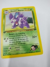 MINT Giovanni's Nidorino 45/132 Gym Challenge 1st First Edition Pokémon Card  on eBay