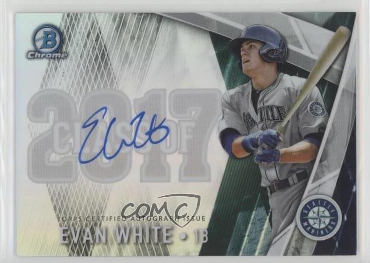 2017 Bowman Draft Class of 2017 123/250 Evan White #C17A-EW Auto d8g | eBay