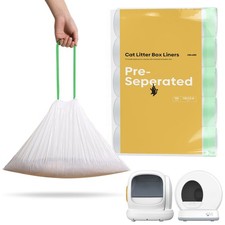 150 Count MeoW Cat litter bags Liners Fit For Self-cleaning Cat Litter Box MW...