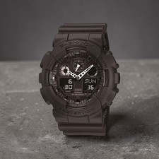 Mens Analogue Watch Casio G Shock GA100 1A1ER Digital Black Resin Watches 200M