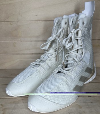 Adidas Speedex 23 Mens High Top Boxing Shoes Off White/Beige Size 8 JH8822