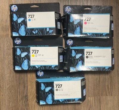 5x original hp designjet 727 hp designjet T920 T1500 T2500 hp b3p21a b3p24a