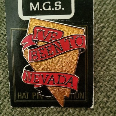 M.C.S. I've Been To Nevada Souvenir Hat Pin - Nevada State Travel Vintage 