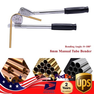 8mm 5/16 in Manual Bench Bending Machine Tube Bender Pipe Bender 0~180°