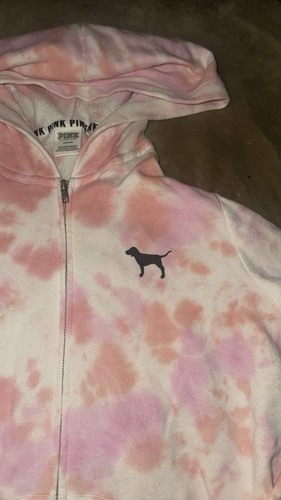 Sweat à Capuche Occasion Taille M Pull à Capuche Victoria's Secret PINK Tie-Dye Multicolore - Taille M - Occasion Très Bon État Pink Triangle