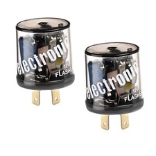 2PCS LED Flasher Relay, 2 Pin 12V Heavy Duty LED Turn Signal Relay 2Pin-2PCS