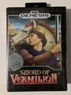 Sword Of Vermilion (Sega Genesis, 1990) (Game, Case, & Hint Book)