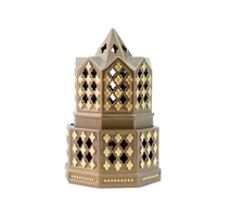 Minaret Style Closed Incense Bakhoor Burner - Brown