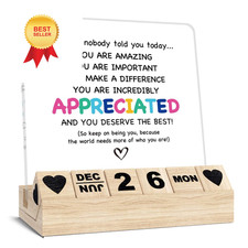 Inspirational Gifts Calendar - Thank 4.2 x x 0.7 inches, Light Brown 05