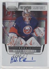 2011-12 Certified Freshman Signatures Mikko Koskinen #183 Auto 03uh