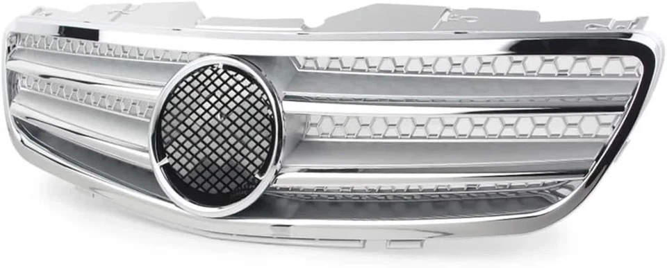 Grille for Mercedes Benz R230 SL Class SL500 SL600 SL550 W230 2003-2007, 1pcs Ch - Image 2 of 4