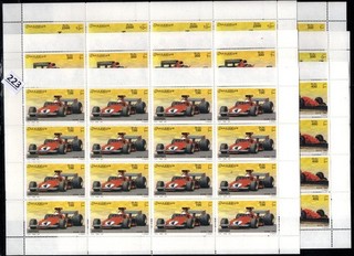 # 16X SOMALIA 2001 MNH CARS FERRARI SPORTS
