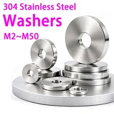 304 Stainless Steel M2~M50 Smooth Extra Thick Washers Enlarged Gasket Flat Washe