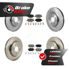 Front Rear Disc Brake Rotors And Ceramic Pads Kit For 2019-2019 Cadillac XT4