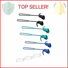 Swimming Ear Plugs for Adults,3 Pairs Anti-Lost Waterproof Reusable Silicone Swi