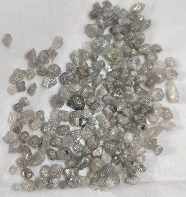 5.00 Ct 100 % Natural White Top Rough Diamonds | 1.50 to 2.50 mm Diamond Lot