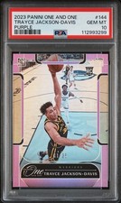 2023 Panini One And One Trayce Jackson-Davis Purple 01/25 PSA 10 Pop 1