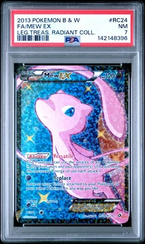 2013 Pokemon B & W Legendary Treasures Radiant Collection #RC24 Mew PSA 7