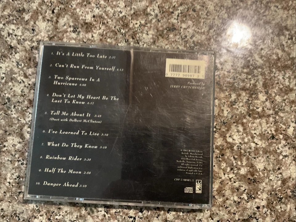 Can't Run From Yourself - Music CD - Tucker, Tanya -  1992- Capitol - Imagem 4 de 4