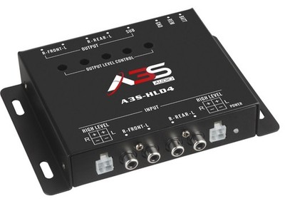 A3S AUDIO A3S-HLD4 4 CHANNEL HIGH/LOW LEVEL CONVERTER - 5 CHANNEL LEVEL OUTPUT
