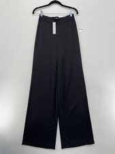 Alice + Olivia By Stacey Bendet Women's Black Pull Up Wide Pants Size 2 US