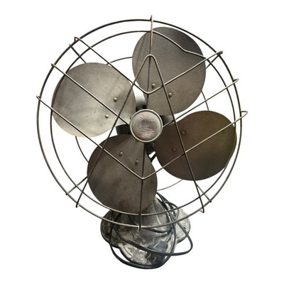 Emerson Junior 2660-B Oscillating 12'' Vintage Fan NOT WORKING For Parts / Repair