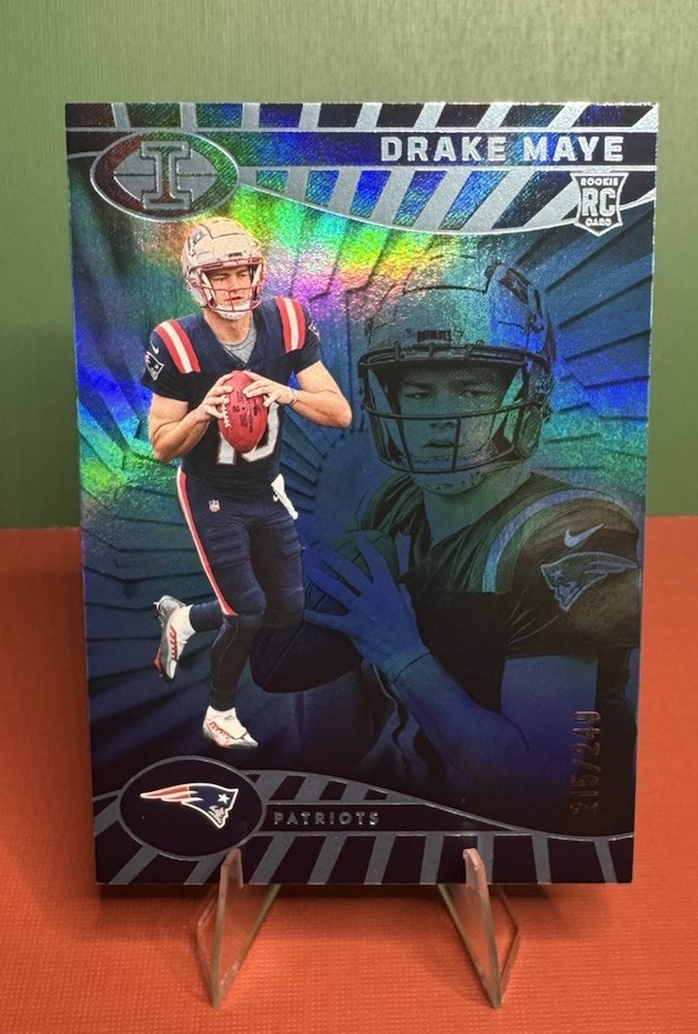 2024 Panini Illusions - Drake Maye #59 Trophy Collection Light Blue /249 (RC)