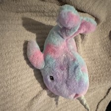 FAO Schwarz Narwhal Light Up Medium Plush Stuffed Animal 14-24 in