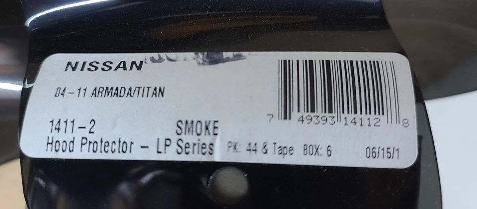 Protector de capó protector de insectos de humo deflector protector de insectos para Nissan Titan 2004-2015 Foto 4 de 4