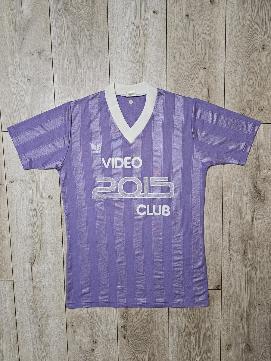 ERIMA VINTAGE WEST GERMANY SOCCER JERSEY 80S FOOTBALL SHIRT PURPLE