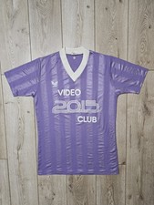 ERIMA VINTAGE WEST GERMANY SOCCER JERSEY 80S FOOTBALL SHIRT PURPLE L-7/8