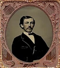 1/6 Plate Tintype - Young Man - Patriotic Mat - Full Thermoplastic Union Case