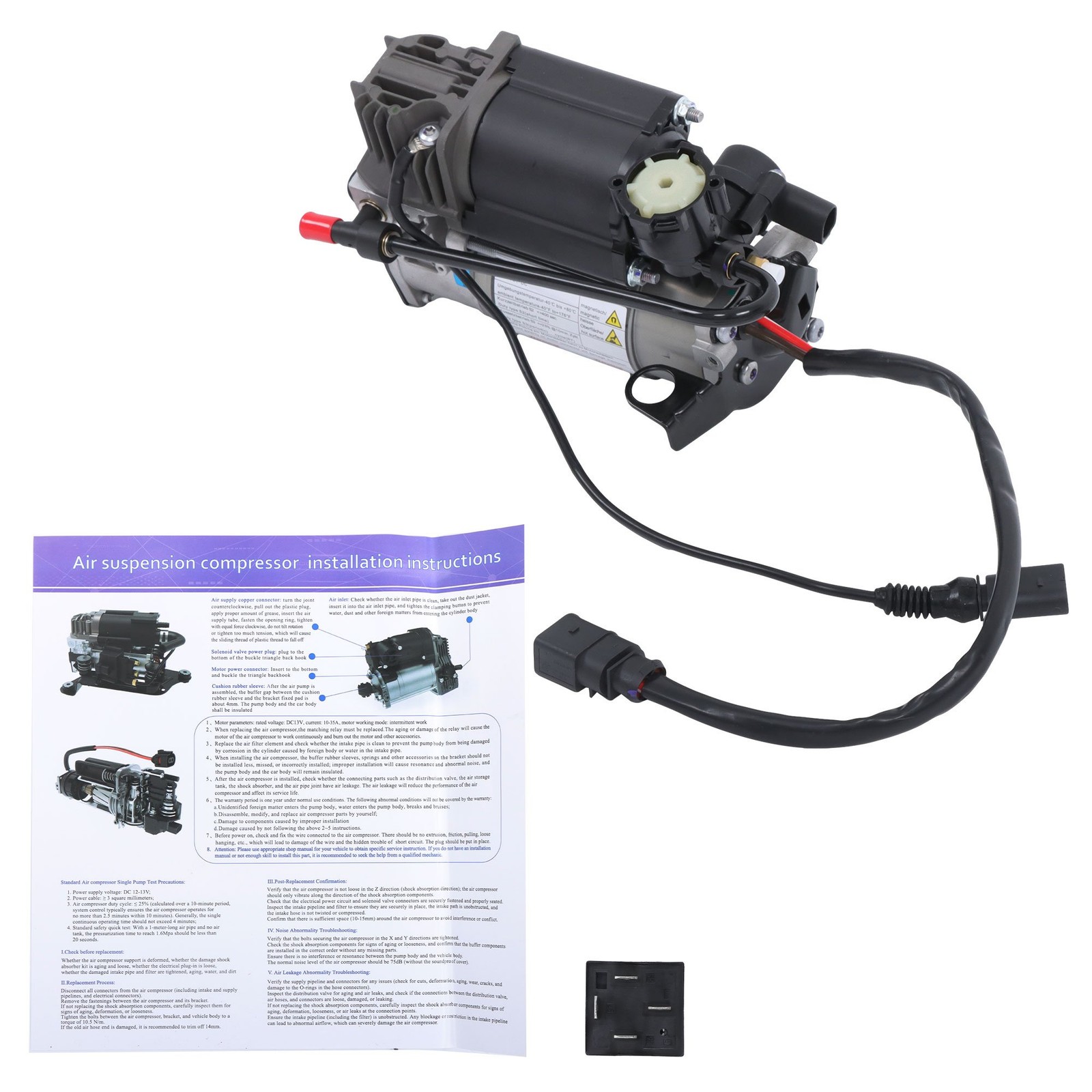 Labwork Air Suspension Compressor Pump For Bentley Supersports Convertible 11-12