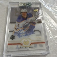 Dylan Cozens Exclusives Rookie Auto /35 2020-21 Upper Deck Clear Cut