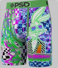 New PSD Looney Bugs Glitch Men's Underwear Boxer Briefs Size S New