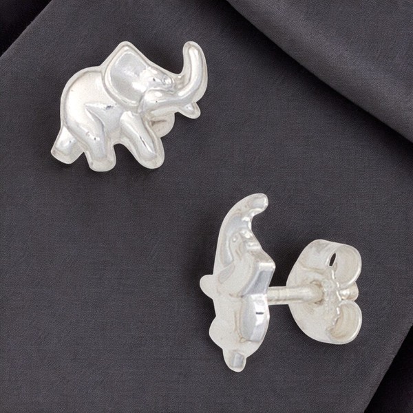 Kinder Ohrstecker Elefant 925 Sterling Silber Ohrringe Kinderohrringe-image