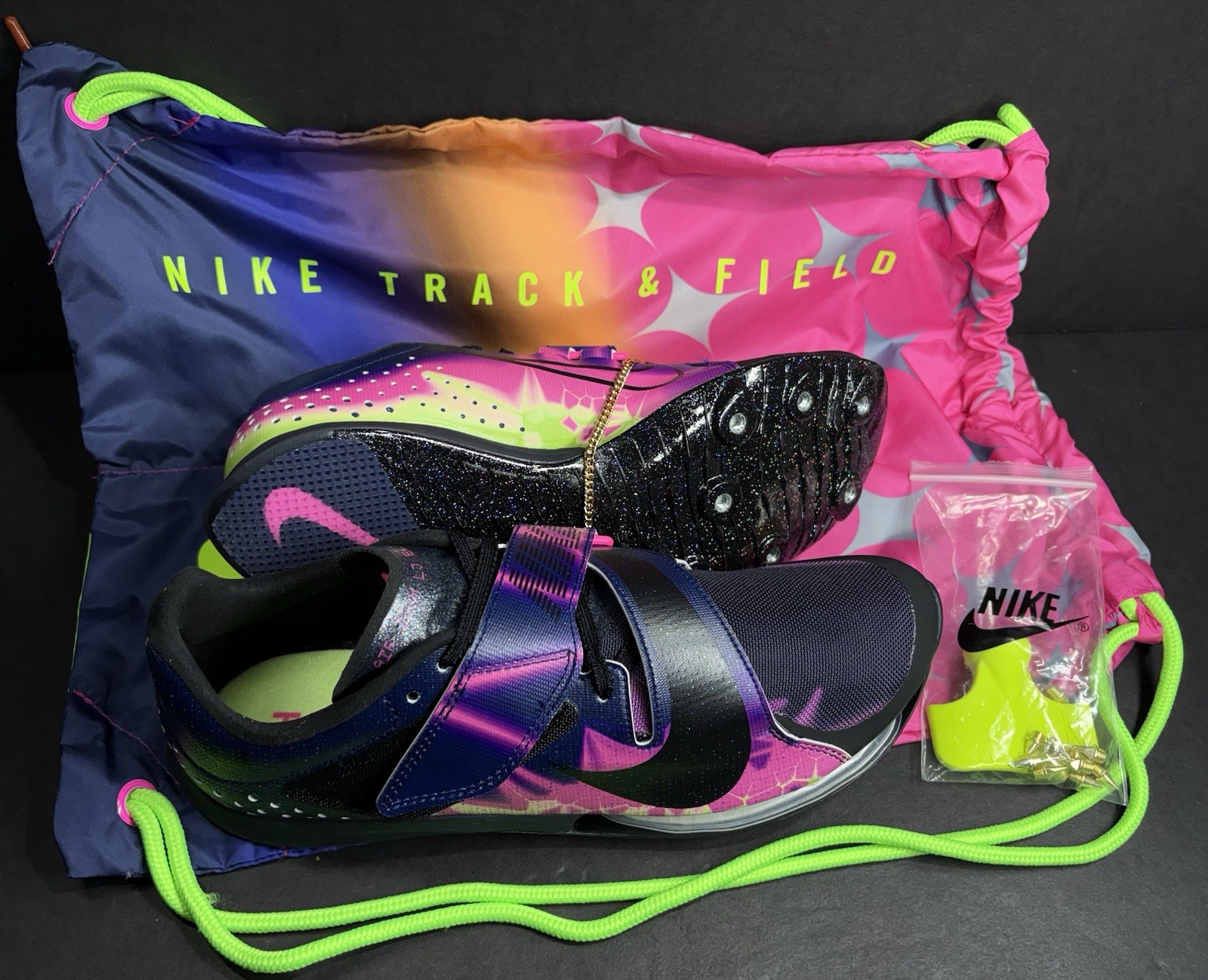 Nike Air Zoom Long Jump Elite Glam Pink Blast Blue IM9128-600 Men's Sizes 9