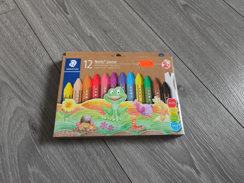 12 Wachsmalkreiden Von Staedtler - Neu