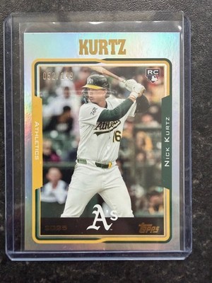 2025 Topps Archives - Nick Kurtz - Rookie - Rainbow Foilboard (#052/149)