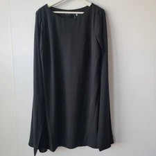 Lauren Ralph Lauren Women's Georgette Cape Dress size 16 Fully lined Cocktail