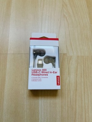 Lenovo 300 USB-C Wired In-Ear Headphones. Never Opened Or Used. BNIB