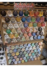 Tamiya Acrylic XF & X - Paint Pot Labels - Self Adhesive - Wipe Clean - Reusable