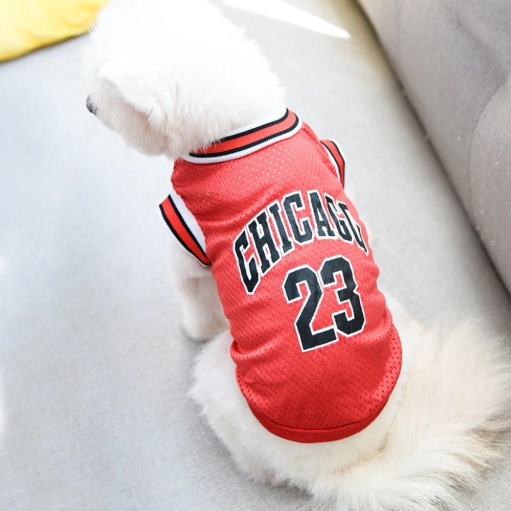 Chihuahua Teddy Dog Sports Vest Kitten Shirts Cat Basketball