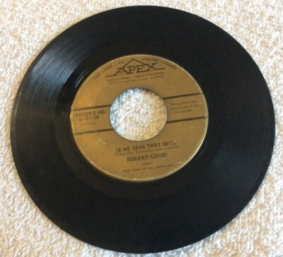 Robert Cogoi Je Me Sens Tres Seul / Tu Mens Mon Amour G-21218 45 RPM Record 7'' 