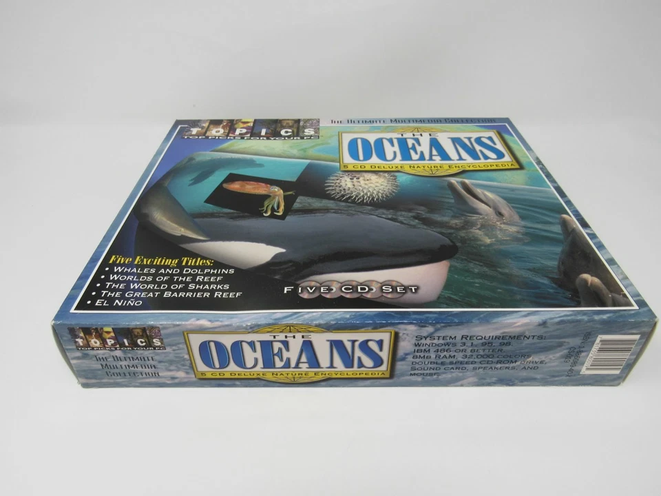 Counter Top Software The Oceans 5 CD Video Audio Software Set CS-019 Vintage - Image 3 of 4
