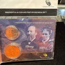2011 Presidential $1 Coin and Spouse Medal Set: James & Lucretia Garfield