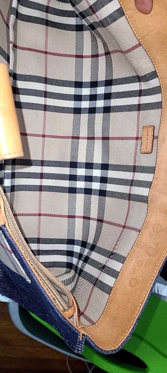 BURBERRY DENIM NOVA CHECK TOP HANDLE SATCHEL BAG | eBay BURBERRY DENIM NOVA CHECK TOP HANDLE SATCHEL BAG | eBay